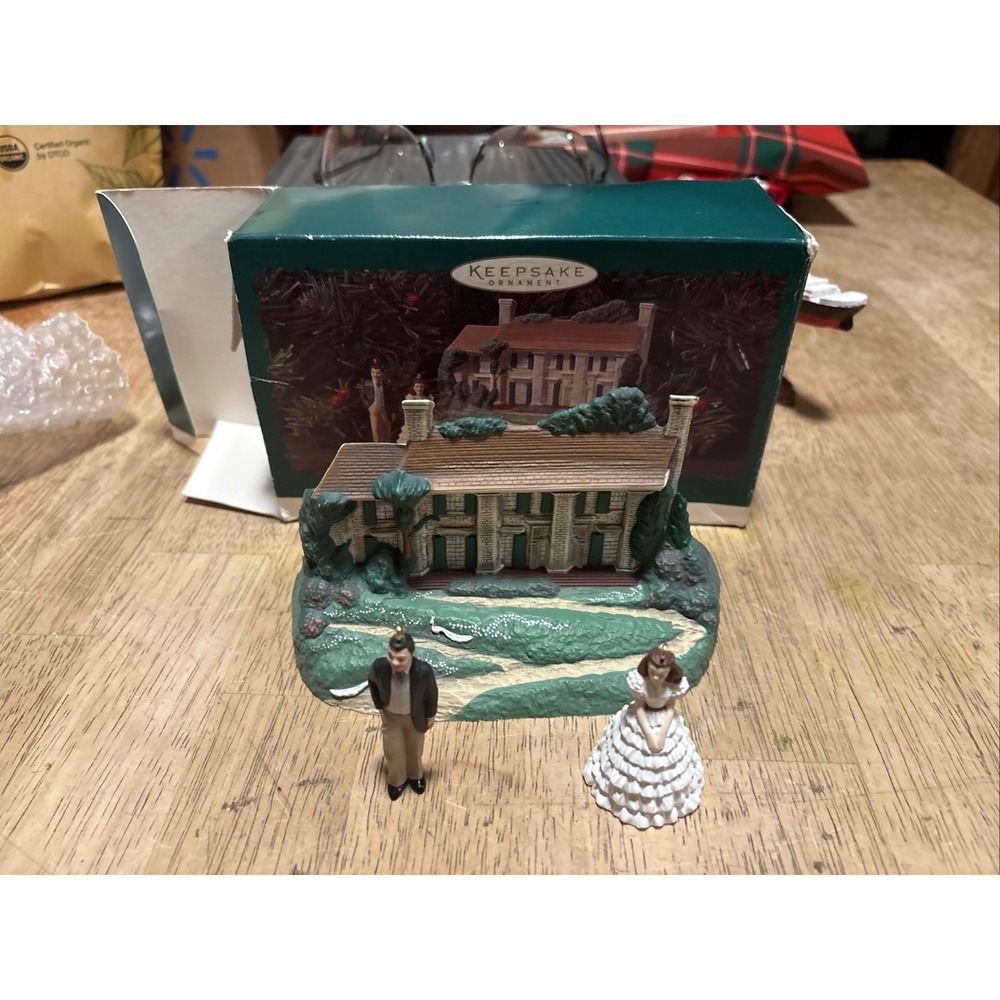 Vintage 1996 Hallmark Gone with The Wind Ornament 3 Piece Set QXM4211